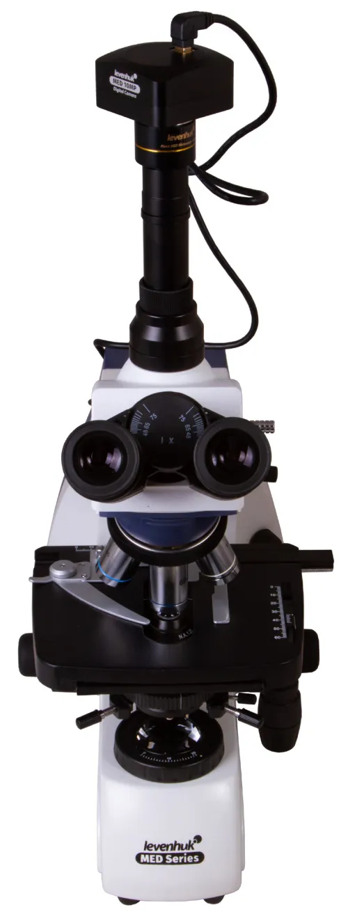 fotografia microscopio trinoculare digitale Levenhuk MED D35T,  3
