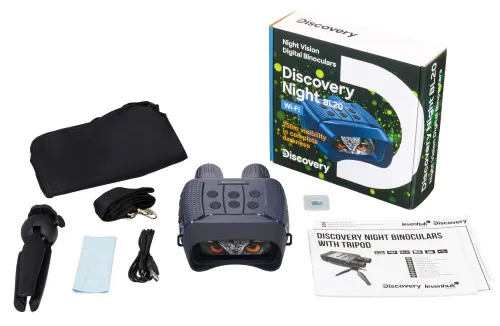 figura visore notturno binoculare digitale Levenhuk Discovery Night BL20 con treppiede,  2