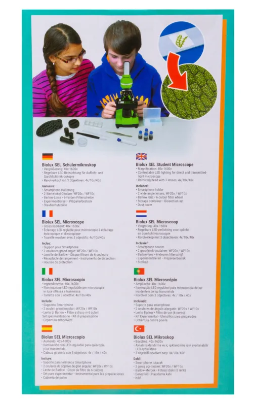 foto microscopio Bresser Junior Biolux SEL 40–1600x,  21