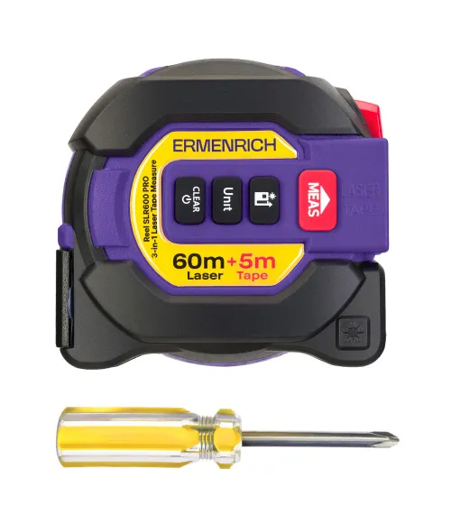 immagine misuratore laser con flessometro 3 in 1 Ermenrich Reel SLR600 PRO,  7