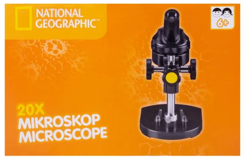 figura microscopio Monoculare Bresser National Geographic 20x,  18