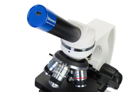 figura microscopio digitale Levenhuk Discovery Atto Polar con libro,  8
