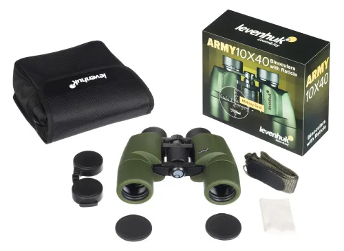immagine binocolo con reticolo Levenhuk Army 10x40,  5