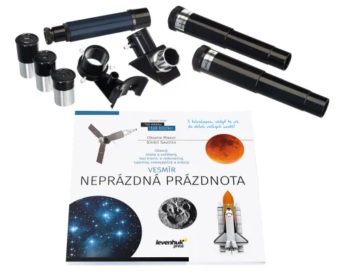 figura telescopio Levenhuk Discovery Spark 607 AZ con libro,  3