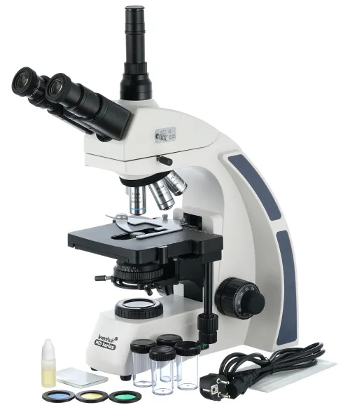 figura microscopio trinoculare Levenhuk MED 40T,  2