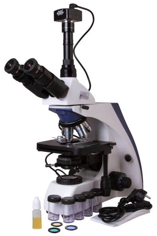 immagine microscopio trinoculare digitale Levenhuk MED D30T,  2