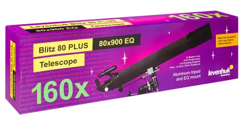 fotografia telescopio Levenhuk Blitz 80 PLUS,  12