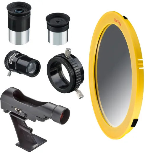 fotografia telescopio riflettore newtoniano Bresser Spica 130/1000 EQ3 con set di filtri,  5