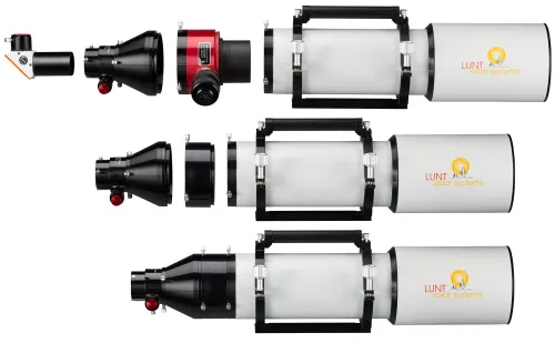 fotografia telescopio solare LUNT LS130THa/B1800 H-alpha,  5