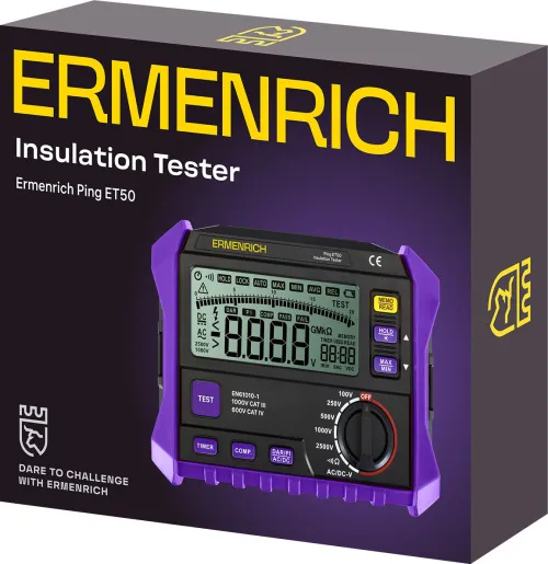figura tester di isolamento Ermenrich Ping ET50,  2