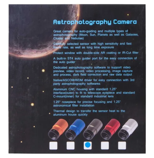 immagine camera Deep Sky e Camera di Guida Bresser Full HD 1,25”,  8