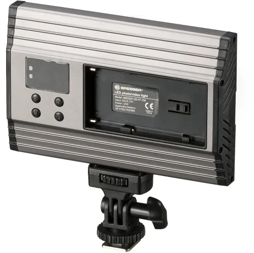figura pannello luminoso Bresser PT Pro 15B Bi-Color a LED con custodia,  4