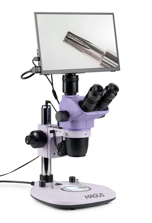 fotografia microscopio stereoscopico digitale MAGUS Stereo D8T LCD BASE,  3