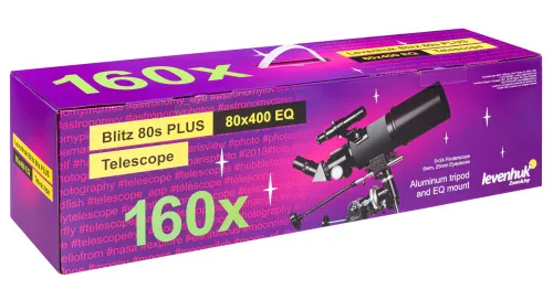 figura telescopio Levenhuk Blitz 80s PLUS,  12