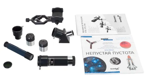 foto telescopio Levenhuk Discovery Sky Trip ST50 con libro,  4