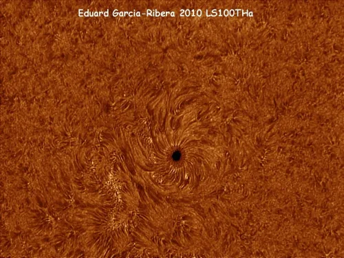 immagine telescopio solare LUNT LS100THa/B1200 H-alpha,  4