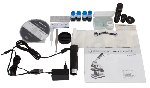 fotografia microscopio Bresser Junior 40–1024x, con custodia rigida,  9