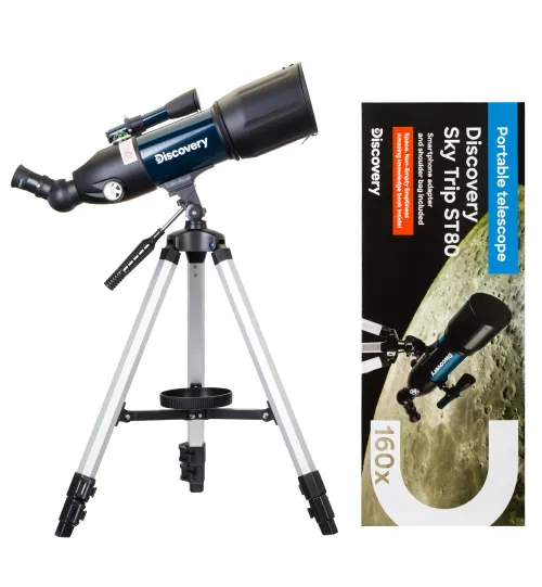 immagine telescopio Levenhuk Discovery Sky Trip ST80 con libro,  2