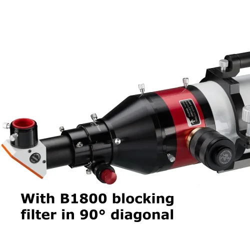 fotografia telescopio solare LUNT LS130THa/B1800 H-alpha,  2