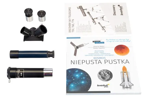 figura telescopio Levenhuk Discovery Sky T50 con libro,  3