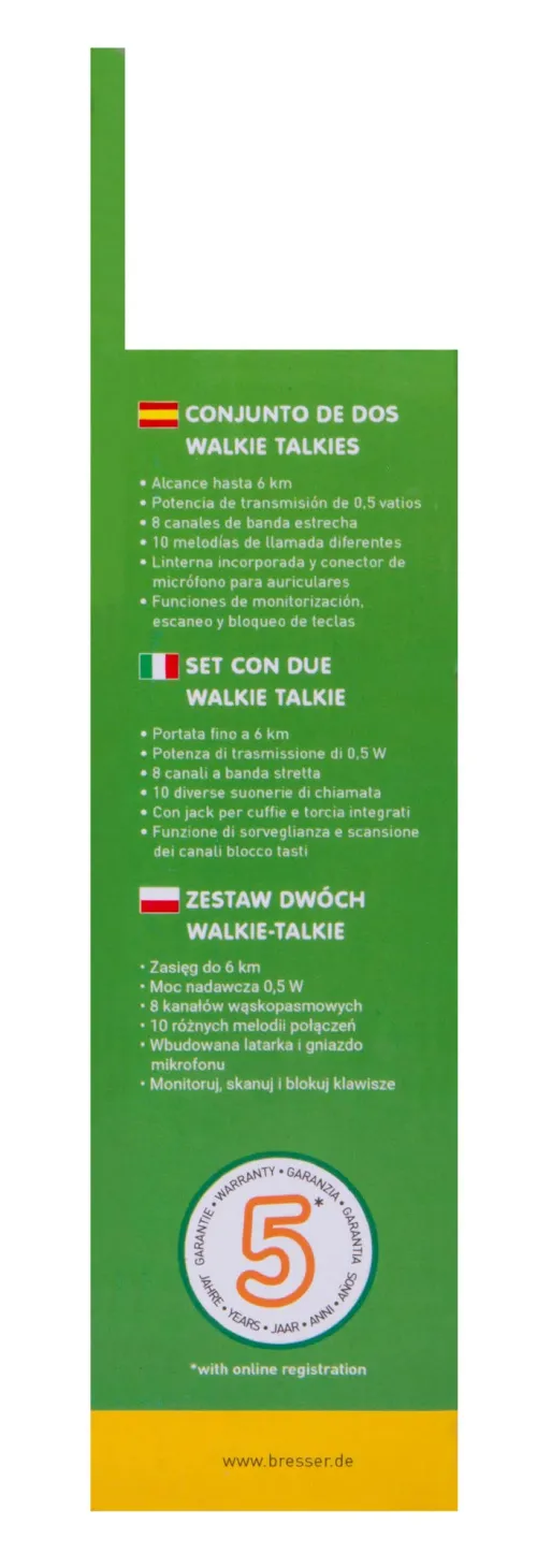 immagine walkie-Talkie FM Bresser National Geographic Set,  13