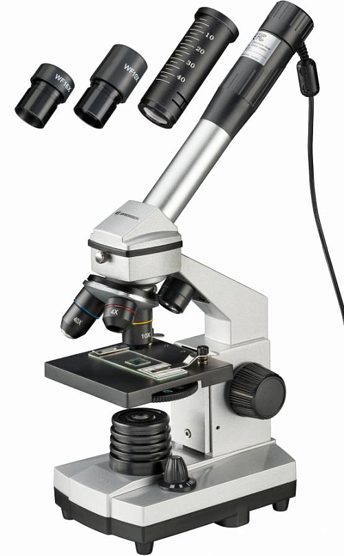 fotografia microscopio Bresser Junior 40–1024x, con custodia rigida