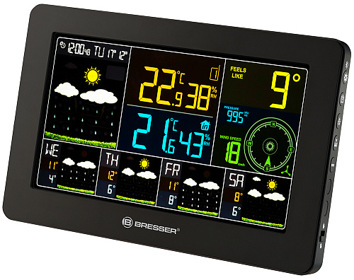 Bresser Stazione Meteo 5 IN 1 con display colori, nero – ordina