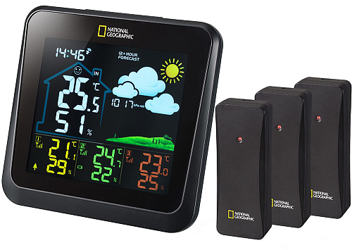 Acquista Stazione meteorologica WIFI Display dell'umidità della temperatura  del termometro igrometro esterno wireless per interni